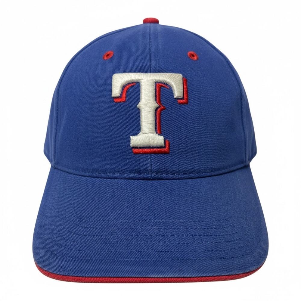 Texas Rangers Youth Snapback Hat Blue Red MLB Genuine Merchandise Cap